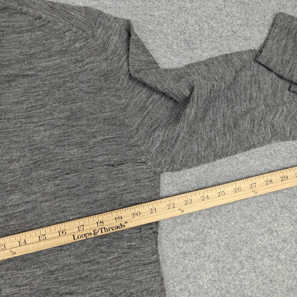 Grey Daniele Alessandrini Sweater‎ Mens IT 54 Gray Mohair Wool Crewneck Knit New - Picture 10 of 12